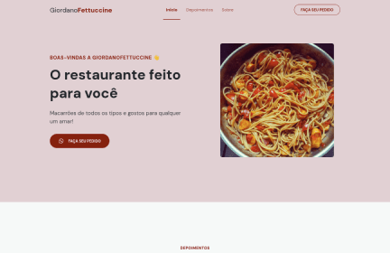 Foto do site GiordanoFettuccine