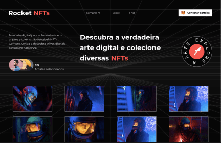 Foto do site Rocket NFTs