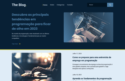 Foto do site The Blog